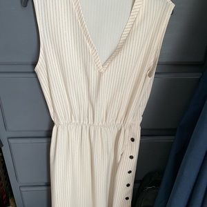 Vintage cream and black dress.